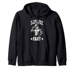 If They Talk Behind Your Back Furz Wolf Meme Kapuzenjacke von Oddly Specific Funny Meme Tee for Men Women Kids