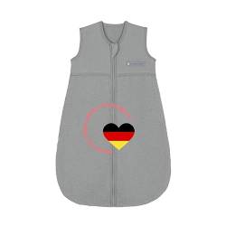 Odenwälder Baby Frottee-Schlafsack | Sommerschlafsack 0,5 TOG | Sommer Schlafsack 110cm | grey von Odenwälder