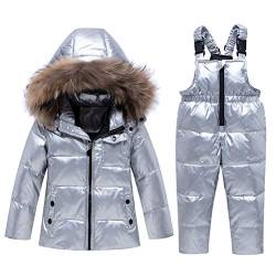 Odziezet Kinder Mädchen Schneeanzüge Wintermantel Skihose Kapuzenjacke Schneehosen Jungen Schneekleidung Set 9 Monate-5 Jahre alt von Odziezet