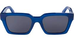 Off-White Unisex OERI111 Branson 4507 blue Gläser SONNENBRILLEN Acetat Blau Grau Quadratisch Normal von Off-White