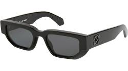 Off-White Unisex OERI115 Greeley 1007 black Gläser SONNENBRILLEN Acetat Schwarz Grau Quadratisch Normal von Off-White