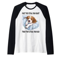 Beagle Schlafpyjama Nachthemd Raglan von Official Sleep Pajamas Nightgown Sleepwear Co.