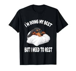 Dackel Wiener Doxie Offizielles Sleepshirt Pyjama Nachthemd T-Shirt von Official Sleep Pajamas Nightgown Sleepwear Co.