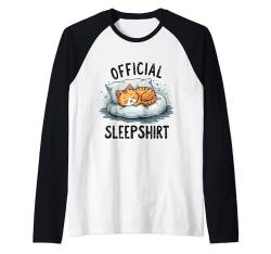 Cat Pet Offizieller Schlaf-Pyjama, Nachthemd, lustige Katzenliebhaber Raglan von Official Sleep Pajamas Nightgown Sleepwear Tees