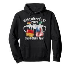 Oktoberfest 2024 6 Stein Apart Bier Oktober Lustig Trinken Pullover Hoodie von Oktoberfest 2024 6 Stein Apart Beer October Party