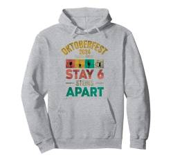 Oktoberfest 2024 6 Stein Apart Bier Oktober Lustig Trinken Pullover Hoodie von Oktoberfest 2024 6 Stein Apart Beer October Party