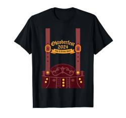 Oktoberfest 2024 6 Stein Apart Bier Oktober Lustig Trinken T-Shirt von Oktoberfest 2024 6 Stein Apart Beer October Party