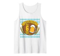 Oktoberfest 2024 6 Stein Apart Bier Oktober Lustig Trinken Tank Top von Oktoberfest 2024 6 Stein Apart Beer October Party