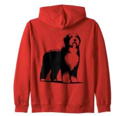 Hund Papa Mom Lover - Einfarbiger Old English Sheepdog Kapuzenjacke von Old English Sheepdog Gift for Men, Women & Dad