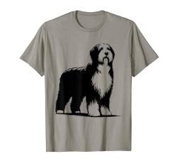 Hund Papa Mom Lover - Einfarbiger Old English Sheepdog T-Shirt von Old English Sheepdog Gift for Men, Women & Dad