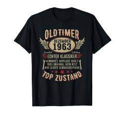 Oldtimer Baujahr Dezember 1963 Geboren Jahrgang Geburtstag T-Shirt von Oldtimer Baujahr Jahrgang Geburtstag Geschenk Shop