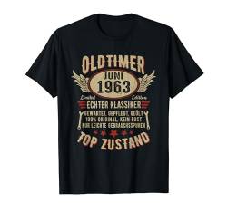 Oldtimer Baujahr Juni 1963 Jahrgang Juni 1963 Geburtstag T-Shirt von Oldtimer Baujahr Jahrgang Geburtstag Geschenk Shop