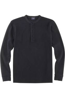 OLYMP Casual Modern Fit Longsleeve schwarz, Einfarbig von Olymp