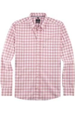 OLYMP Casual Regular Fit Hemd rot, Karo von Olymp