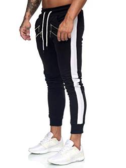 OneRedox Herren Jogging Hose Jogger Streetwear Sporthose Modell 3131 Schwarz S von OneRedox