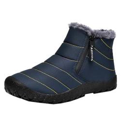 Onewus Paare Im Freien Winter Warm Chic Schneestiefel (Blau, 41 EU) von Onewus