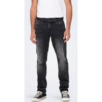 ONLY & SONS Regular-fit-Jeans Regular Fit Jeans Straight Denim Stretch Pants ONSWEFT (1-tlg) 3992 in Grau von Only & Sons