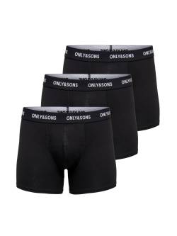 Only & Sons Herren Boxershorts ONSFIT TRUNK 3er Pack von Only & Sons