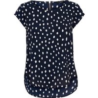 ONLY Blusenshirt Print Kurzarm Bluse ONLVIC (1-tlg) 4234 in Navy von Only