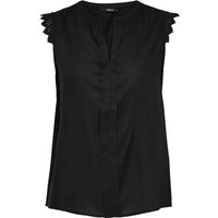 Only Bluse - Onlkimmi S/L Top WVN NOOS - 34 bis 42 - für Damen - Größe 36 - schwarz von Only