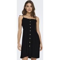 Only Kurzes Kleid - Onlannika S/L Smock Dress WVN NOOS - 34 bis 40 - für Damen - Größe 34 - schwarz von Only