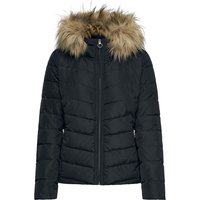 Only Winterjacke - ONLNewellan Quilted Hood Jacket - XS bis L - für Damen - Größe XS - schwarz von Only