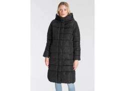 Steppmantel ONLY "ONLTINA PUFFER X LONG COAT OTW" Gr. XL (42), schwarz Damen Mäntel mit Kapuze von Only