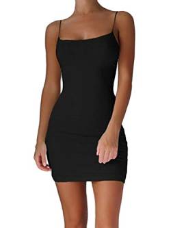 Onsoyours Sommer Elegante Damen Leibchen Sleeveless Beiläufige Tägliche Party Beach Holiday Mini Kleid Mode Kleid Schwarz 46 von Onsoyours