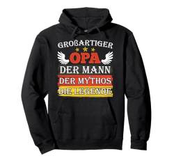 Opi GROßARTIGER OPA DER MANN DER MYTHOS DIE LEGENDE Pullover Hoodie von Opa Geschenke für Großvater Shirt Opi Geburtstag