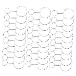 Operitacx 36St Acryl Schlüsselanhänger selber Machen acrylanhänger bastelset schlüsselanhänger Massengeschenke Acryl-DIY-Projekte Schlüsselringe Schlüsselbund runden leer von Operitacx
