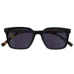 Opulize KOI Sonnenbrille - Große Rechteckige Fassung - Getönte Brillengläser UV400 - Schwarz - Damen Herren Unisex - Federscharniere - S50-1 von Opulize