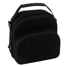 OralGos Organizer-Halter, Hartschalenkoffer, Aufbewahrung für Baseballkappen, Reisen, Zuhause, mit Tragegriff, Aufbewahrungstasche, Schwarz von OralGos