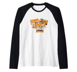 Orange Grafik Old School Hip Hop Kassette Männer oder Fraue Raglan von Orange Grafik Orange Farb-T-Shirt