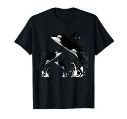 Killerwal Hemd Springende Orca Killerwale Killerwal Geschenk T-Shirt von Orca Killer Whales Co