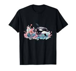 Wal Orca Kids T-Shirt von Orca Whale Gifts for Kids Girls & Boys