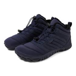 Ordaba Barfußschuhe Winter, 2024 Neue rutschfest Und Warm Winter Barfußschuhe Für Damen Und Herren Wanderschuhe Zehenschuhe (1698 blau, Erwachsene, Damen, 40, Numerisch, EU Schuhgrößensystem, M) von Ordaba