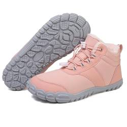 Ordaba Barfußschuhe Winter, 2024 Neue rutschfest Und Warm Winter Barfußschuhe Für Damen Und Herren Wanderschuhe Zehenschuhe (908 rosa, Erwachsene, Damen, 37, Numerisch, EU Schuhgrößensystem, M) von Ordaba