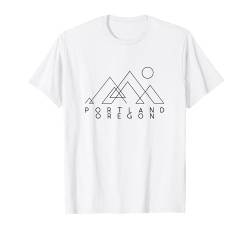 Portland Oregon | Portland Mountain | Portland ODER Abstract T-Shirt von Oregon Mountain Apparel Co.