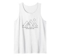 Three Sisters Oregon | Three Sisters Mountains ODER Abstract Tank Top von Oregon Mountain Apparel Co.