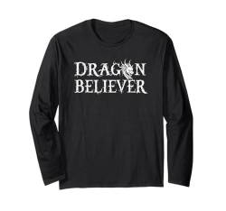 Dragon Believer - Lustiges Fantasy-Spiel Langarmshirt von Original Funny Dragon Apparel