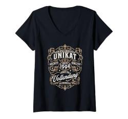 Damen Geburtstag 1994 Unikat Einzelstück Qualität Vollendung T-Shirt mit V-Ausschnitt von Original Geburtstag Namenstag Designs