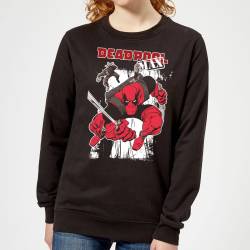 Marvel Deadpool Max Damen Pullover - Schwarz - L von Original Hero