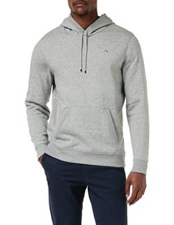 Original Penguin Herren L/S Sticker Pete Pullover Fleece Hoodie Kapuzenpullover, Rain Heather, S von Original Penguin