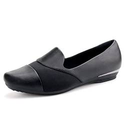 Ortho+rest Damenschuhe für Orthopädie, Hallux Valgus Kleid Schuhe, Slipper Loafer mit orthopädischen Einlagen (41,Schwarz) von Ortho+rest