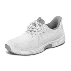 Orthofeet Hands-Free Orthopädischer Damen Slip-in Sneaker Weiß Kita, Größe 41 Weit von Orthofeet