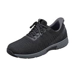 Orthofeet Hands-Free Orthopädischer Herren Slip-in Sneaker Schwarz Yari, Größe 42.5 Weit von Orthofeet