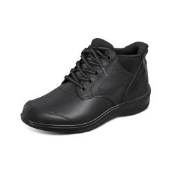 Orthofeet orthopädischer Damen Hands-Free Leder Boot, Rosel Schwarz, Größe 41.5 von Orthofeet