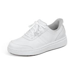 Orthofeet orthopädischer Damen Hands-Free Wander Sneaker Weiß, Größe 42 von Orthofeet