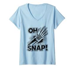 Damen Oh Snap Orthopäde Orthopädische Chirurgen Orthopäden Ortho T-Shirt mit V-Ausschnitt von Orthopedic Surgeon Orthopedist Gifts