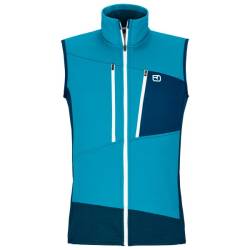 Ortovox - Fleece Grid Vest - Merinoweste Gr M blau von Ortovox